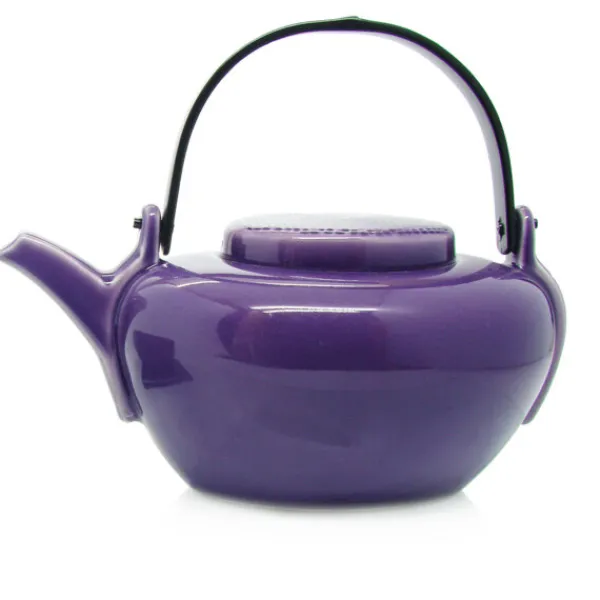 MARIAGE FRÈRES Theiere « AVENTURIER » Céramique pourpre- Ceramic Teapot|Teapots And Teacups