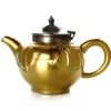 MARIAGE FRÈRES Théière « FORTUNE » ceramique dore mat- Ceramic Teapot|Teapots And Teacups