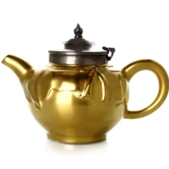 MARIAGE FRÈRES Théière « FORTUNE » ceramique dore mat- Ceramic Teapot|Teapots And Teacups