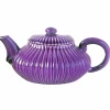 MARIAGE FRÈRES Théière « IMPERIAL FLOWER » Céramique pourpre- Ceramic Teapot|Teapots And Teacups