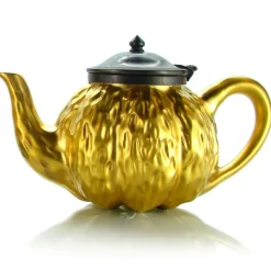 MARIAGE FRÈRES Théière « TRÉSOR » ceramique email or mat- Ceramic Teapot|Teapots And Teacups