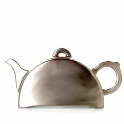 MARIAGE FRÈRES Théière POETES SOLITAIRES ceramique email platine- Ceramic Teapot|Teapots And Teacups